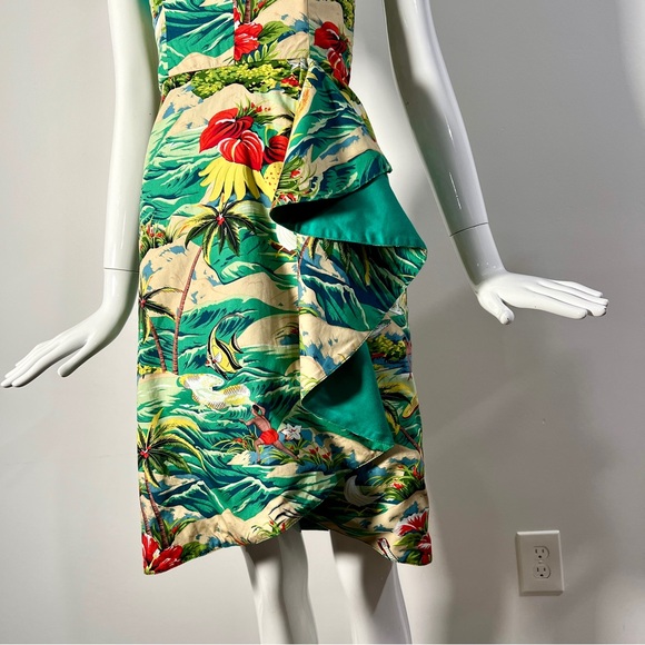 Vintage Inspired Hawaiian Wiggle Dress - Picture 7 of 10